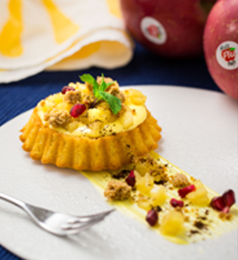 foto di un flan di mele